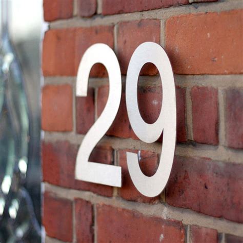 stainless steel house number signs